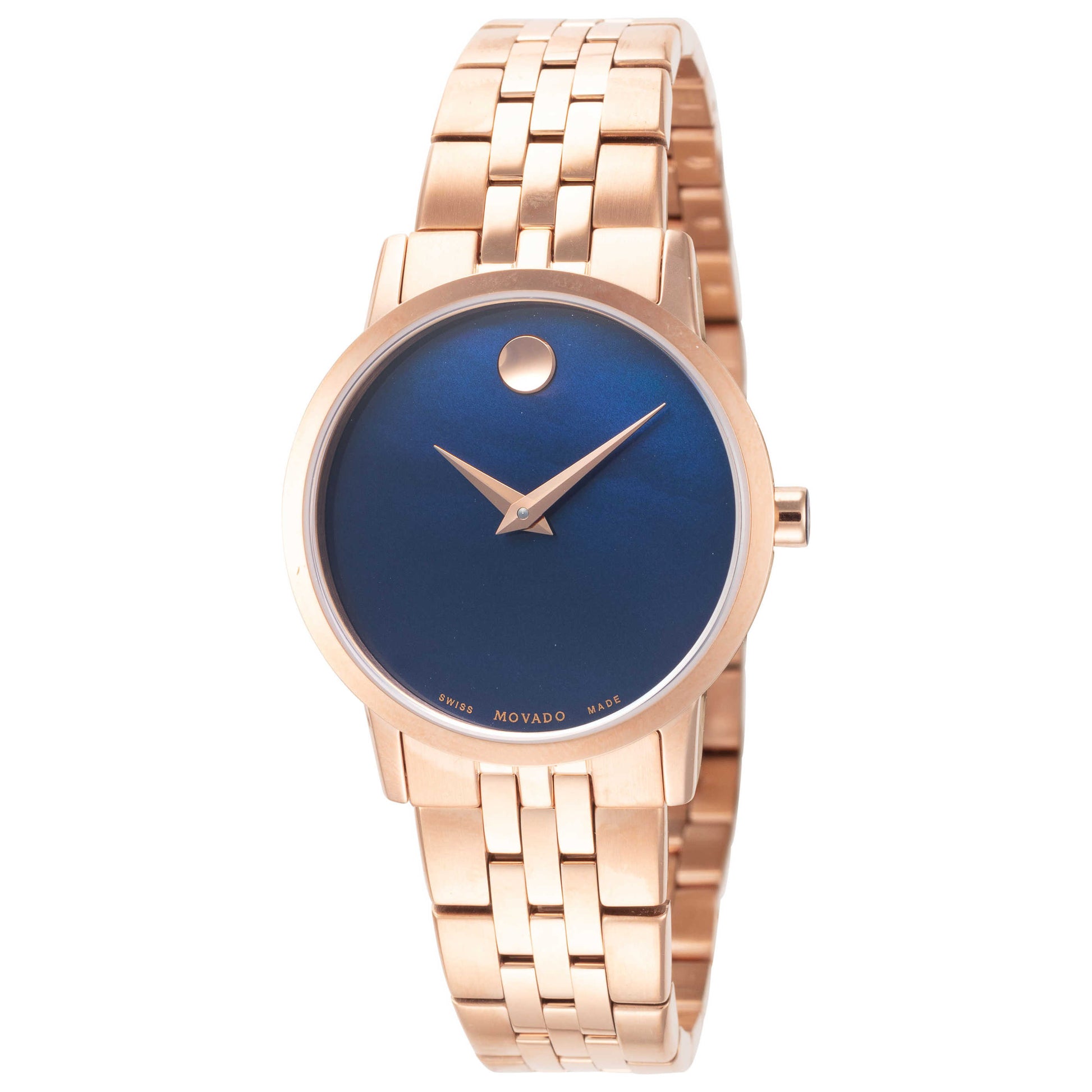 Front view of Movado Museum Women's Quartz Watch 0607354
