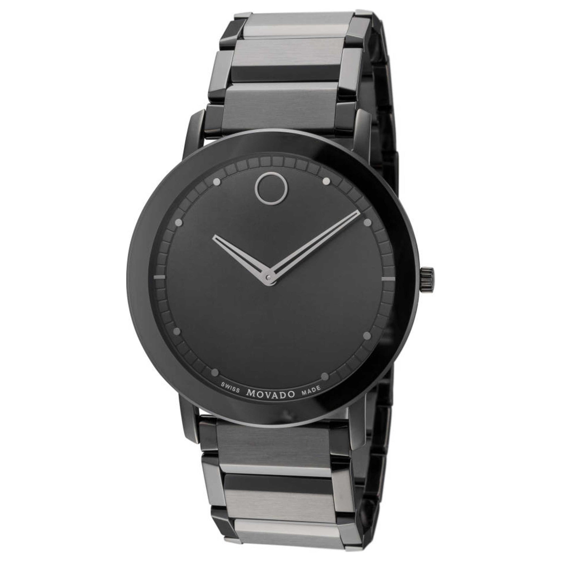 Front view of Movado Sapphire Men's Quartz Watch 0607408