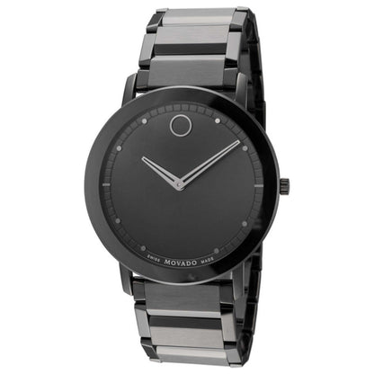 Front view of Movado Sapphire Men's Quartz Watch 0607408