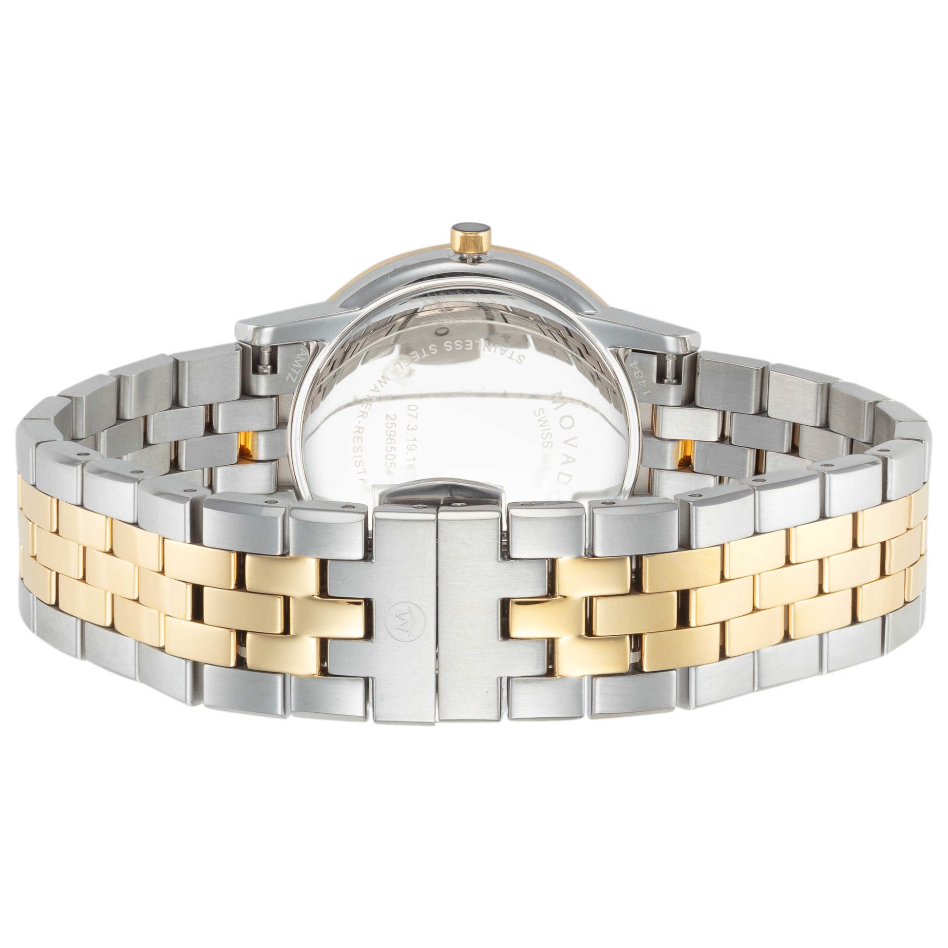 Back view of Movado Museum Classic Women's Quartz Watch 0607631