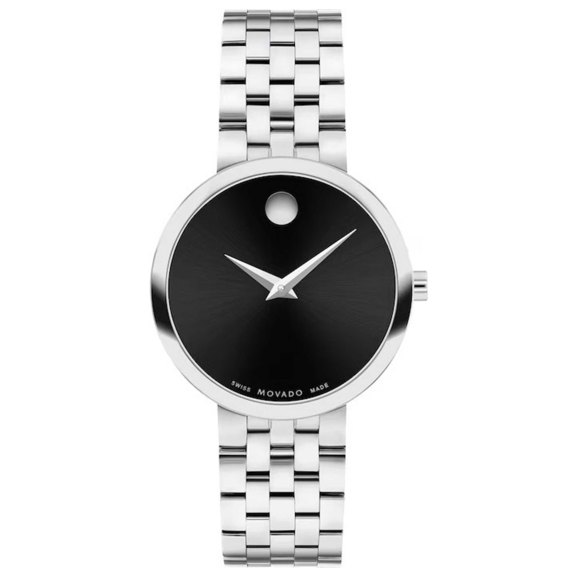 Front view of Movado Museum Women's Quartz Watch 0607813