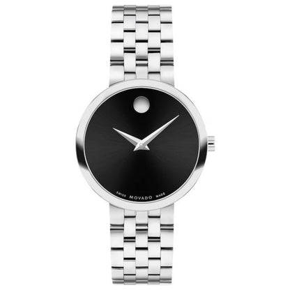 Front view of Movado Museum Women's Quartz Watch 0607813