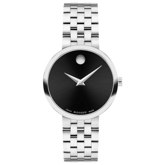Front view of Movado Museum Women's Quartz Watch 0607813
