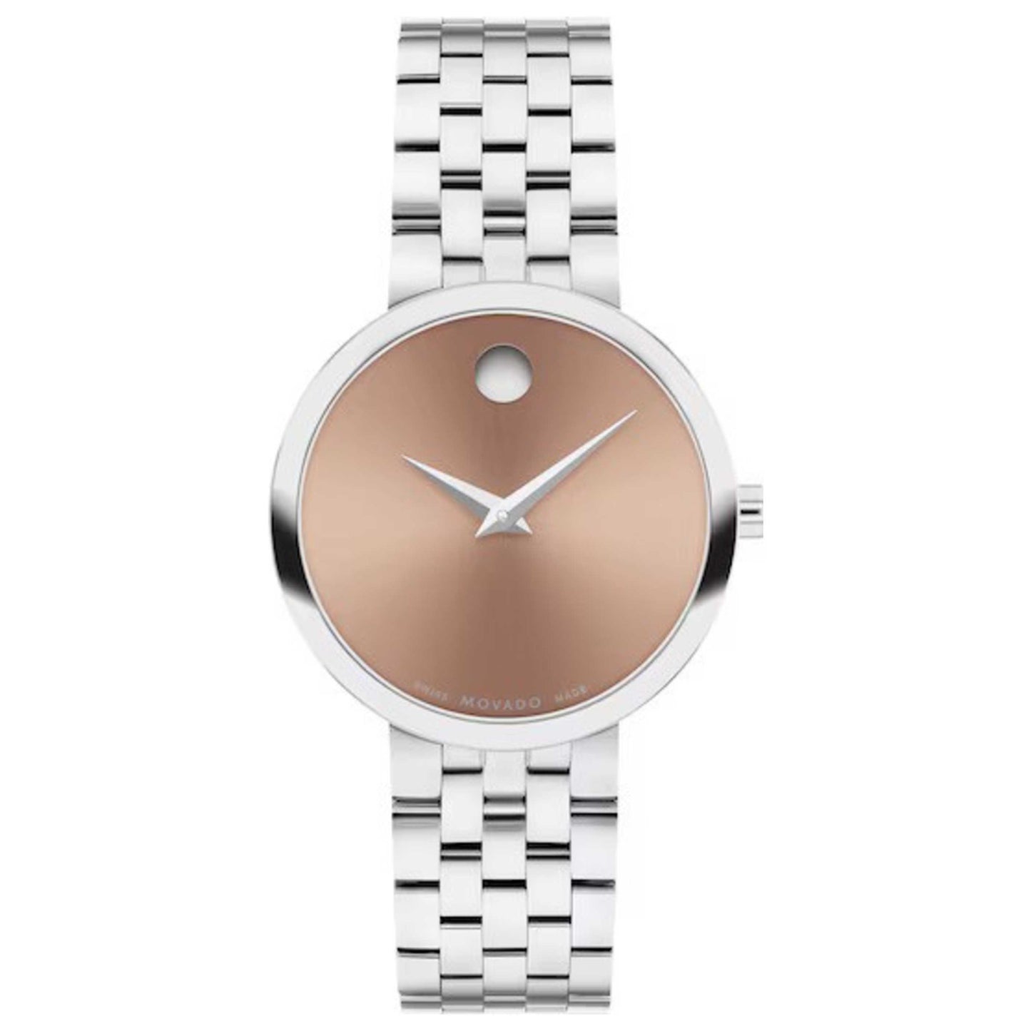 Front view of Movado Museum Women's Quartz Watch 0607941