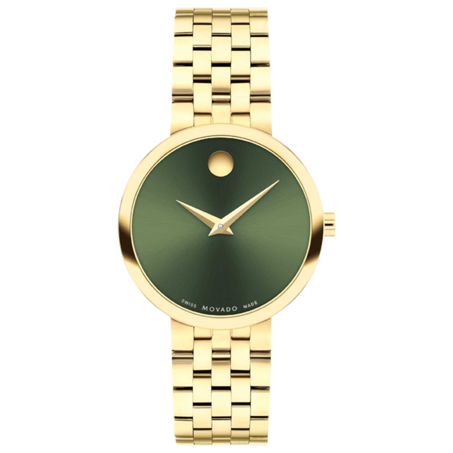 Front view of Movado Museum Women's Quartz Watch 0607942