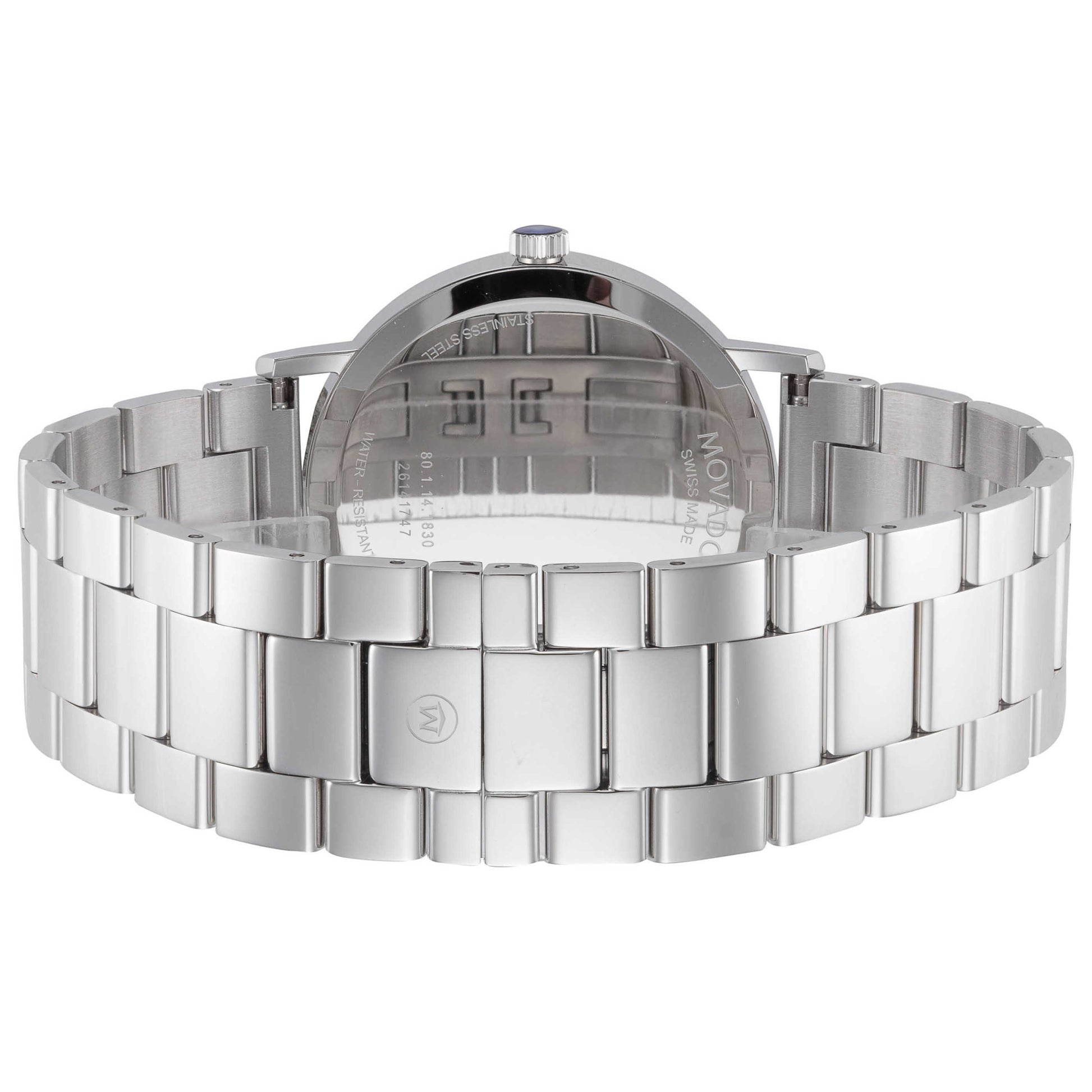 Back view of Movado Corporate Men's Quartz Watch 0607984