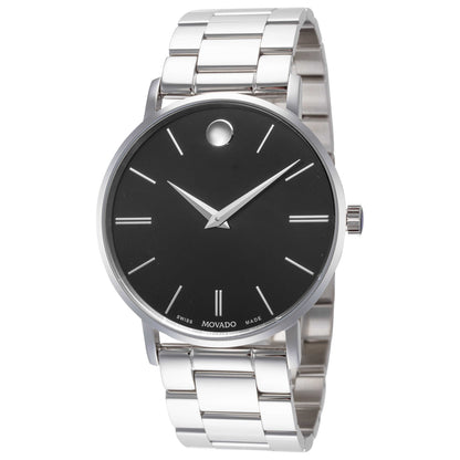 Front view of Movado Corporate Men's Quartz Watch 0607984