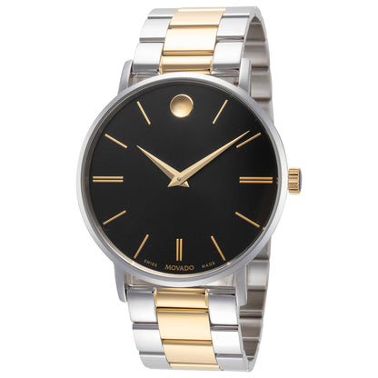 Front view of Movado Corporate Men's Quartz Watch 0607986
