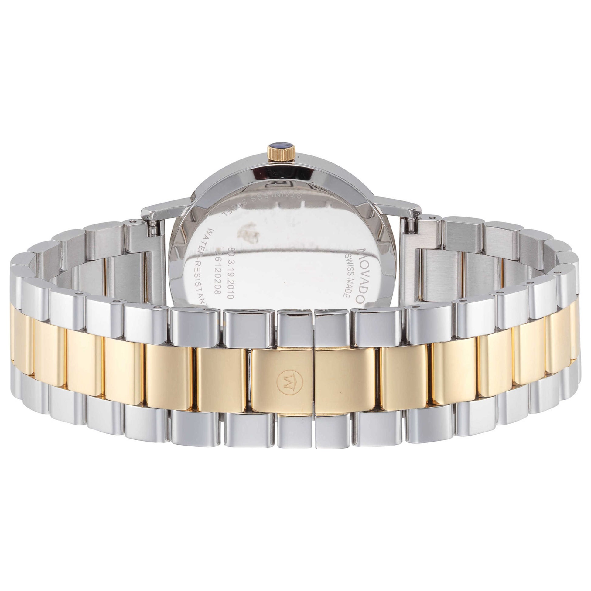 Back view of Movado Corporate Unisex Quartz Watch 0608038