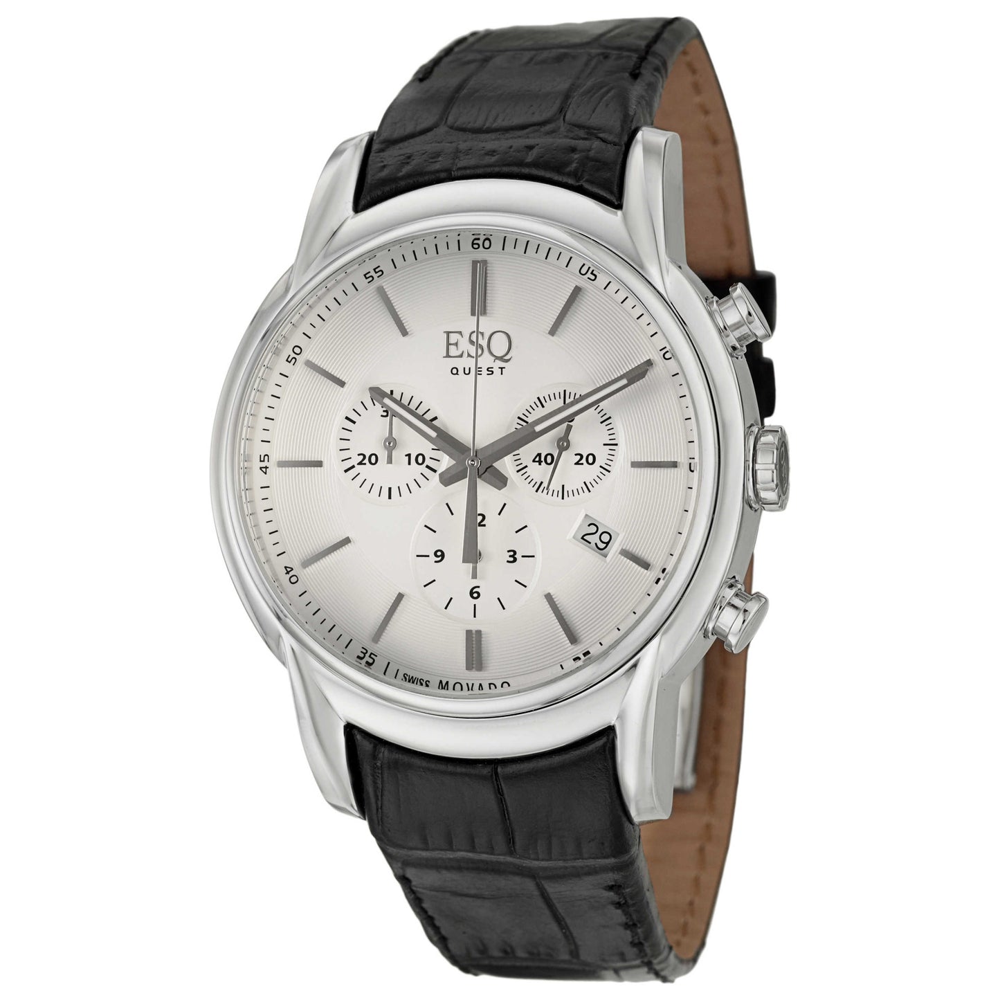 Front view of ESQ by Movado Quest Men's Swiss Quartz (Battery-Powered) Watch 07301400