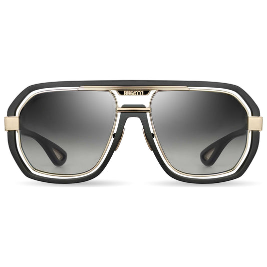 Front view of Bugatti Men's Sunglasses 08-MBK-WG