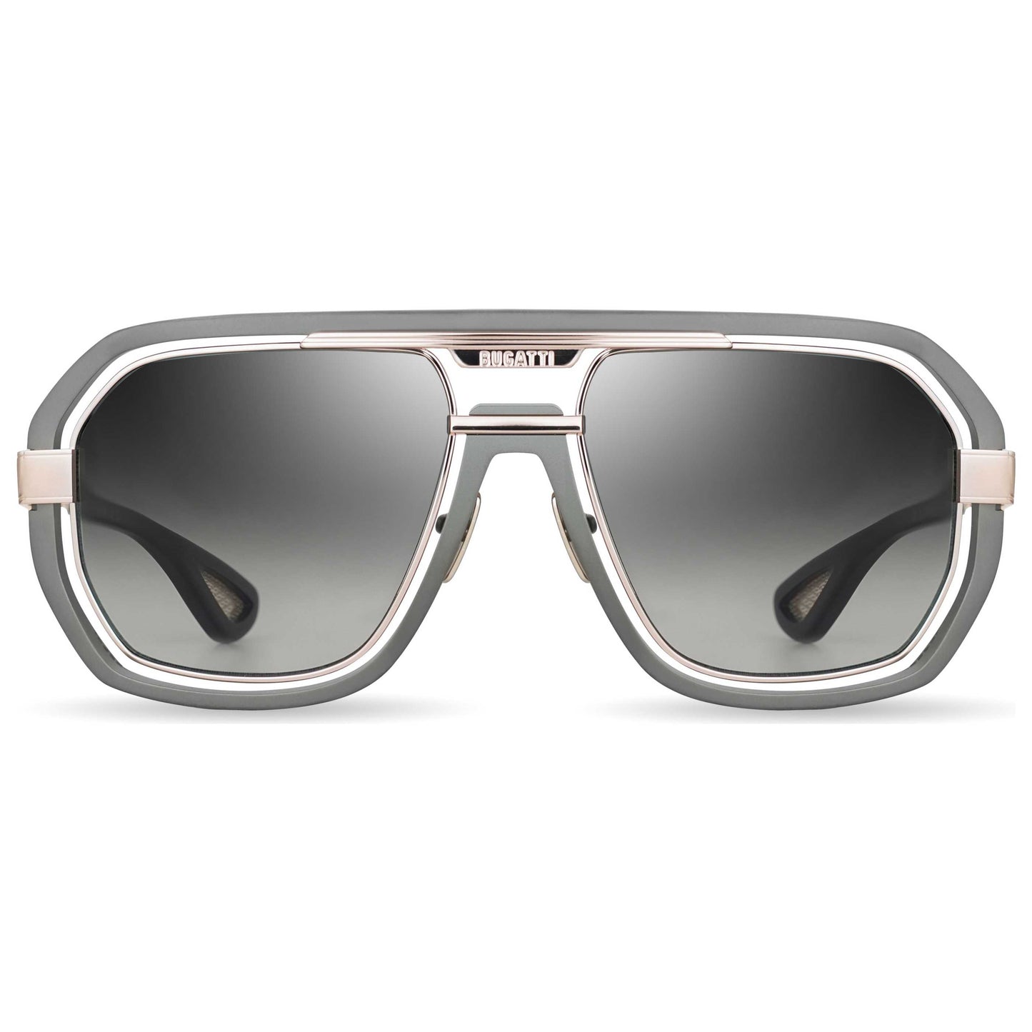 Front view of Bugatti Men's Sunglasses 08-MGM-RG