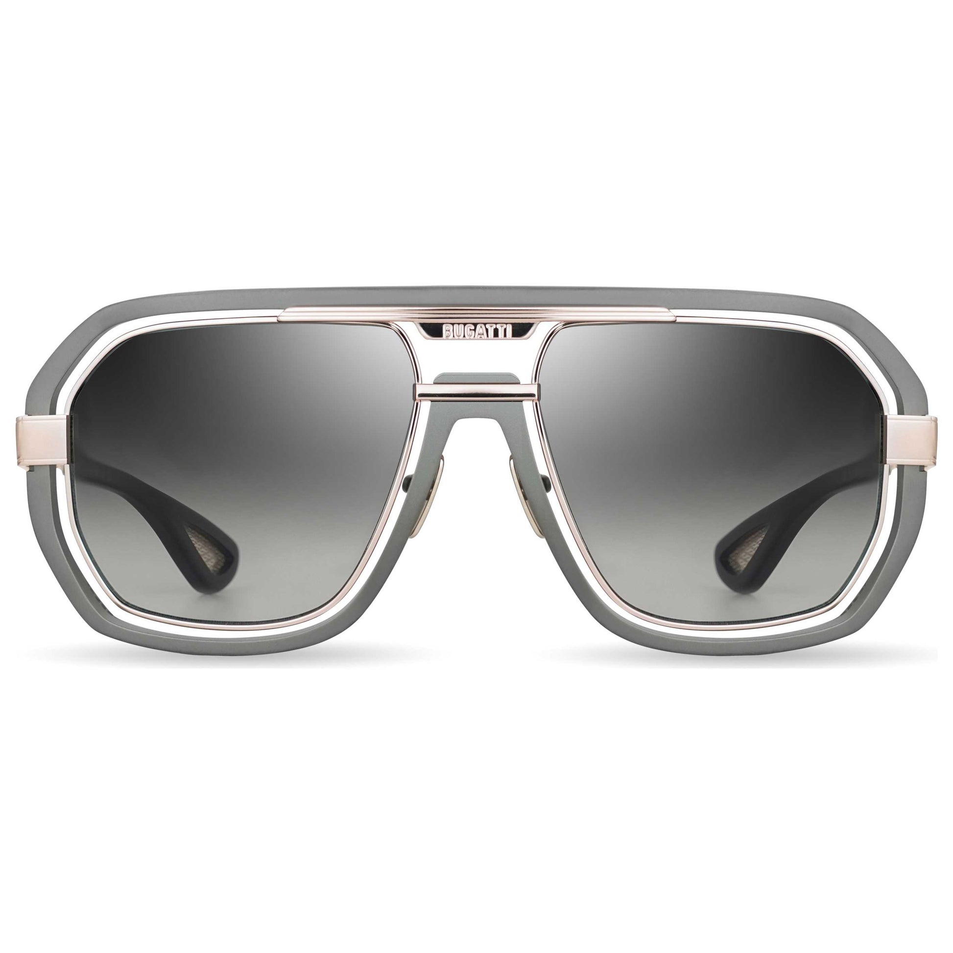 Front view of Bugatti Men's Sunglasses 08-MGM-RG