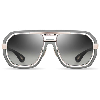 Front view of Bugatti Men's Sunglasses 08-MGM-RG
