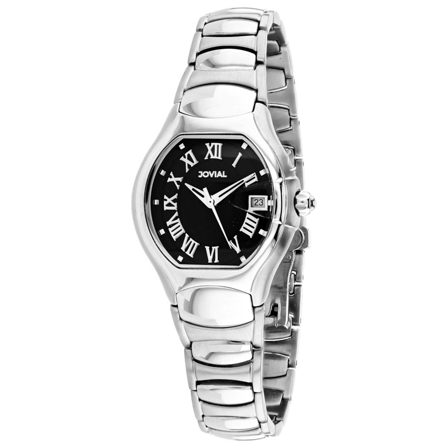 Front view of Jovial Classic Women's Quartz Watch 08031-LSM-04