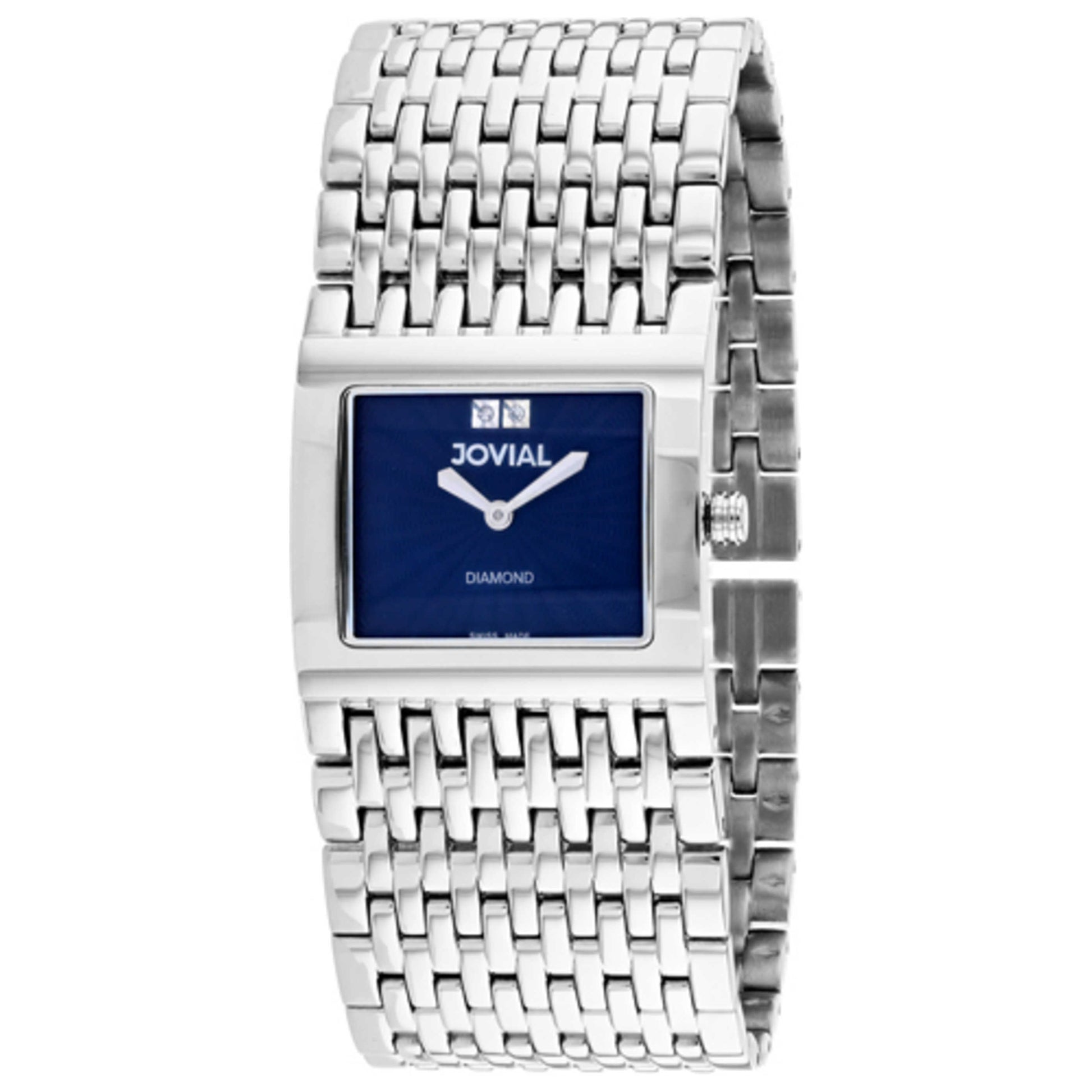 Front view of Jovial Diamond Women's Quartz Watch 08037-MSM-03