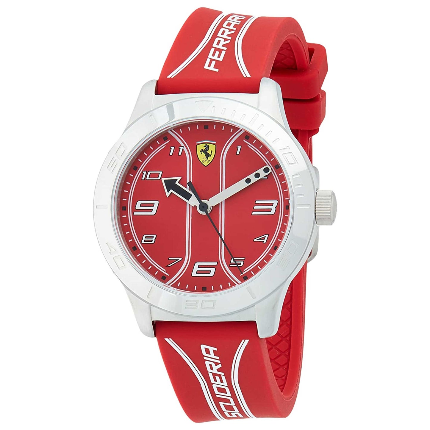 Front view of Scuderia Ferrari Academy for Kids Unisex Quartz Watch 0810023