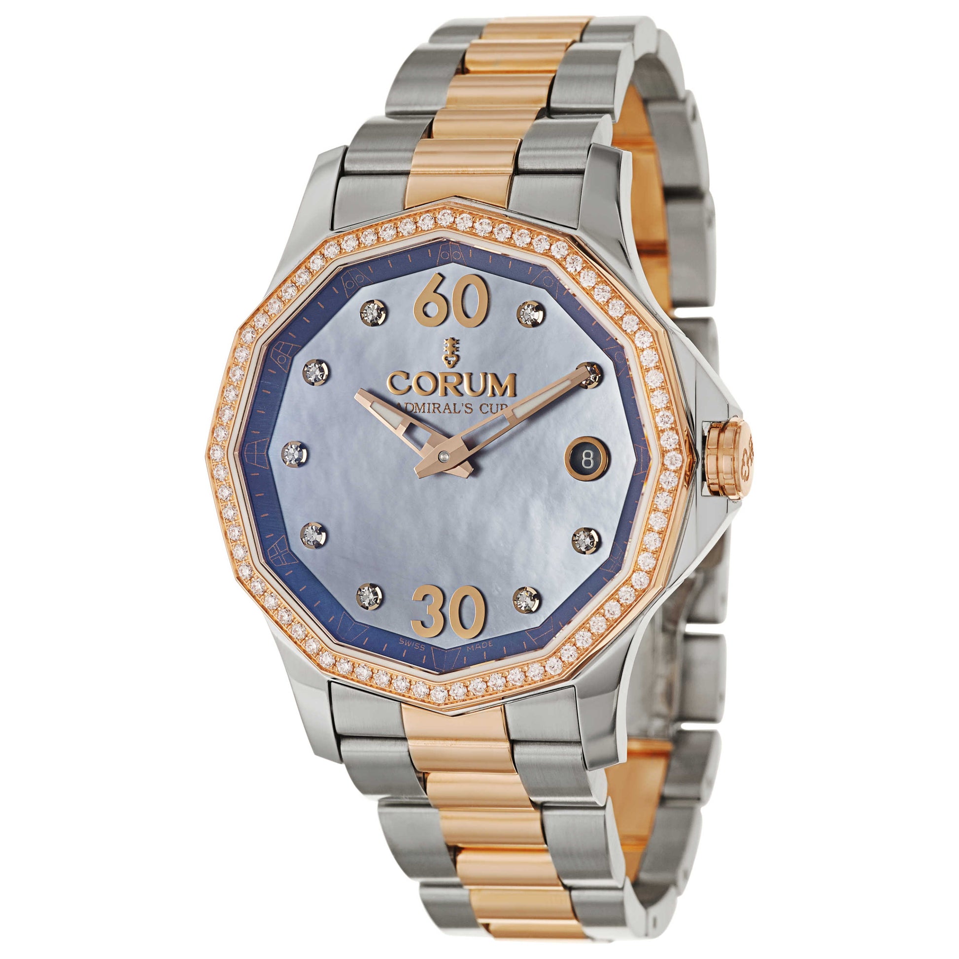 Front view of Corum Admiral's Cup Women's Automatic Watch 082-101-29-V200-PK10