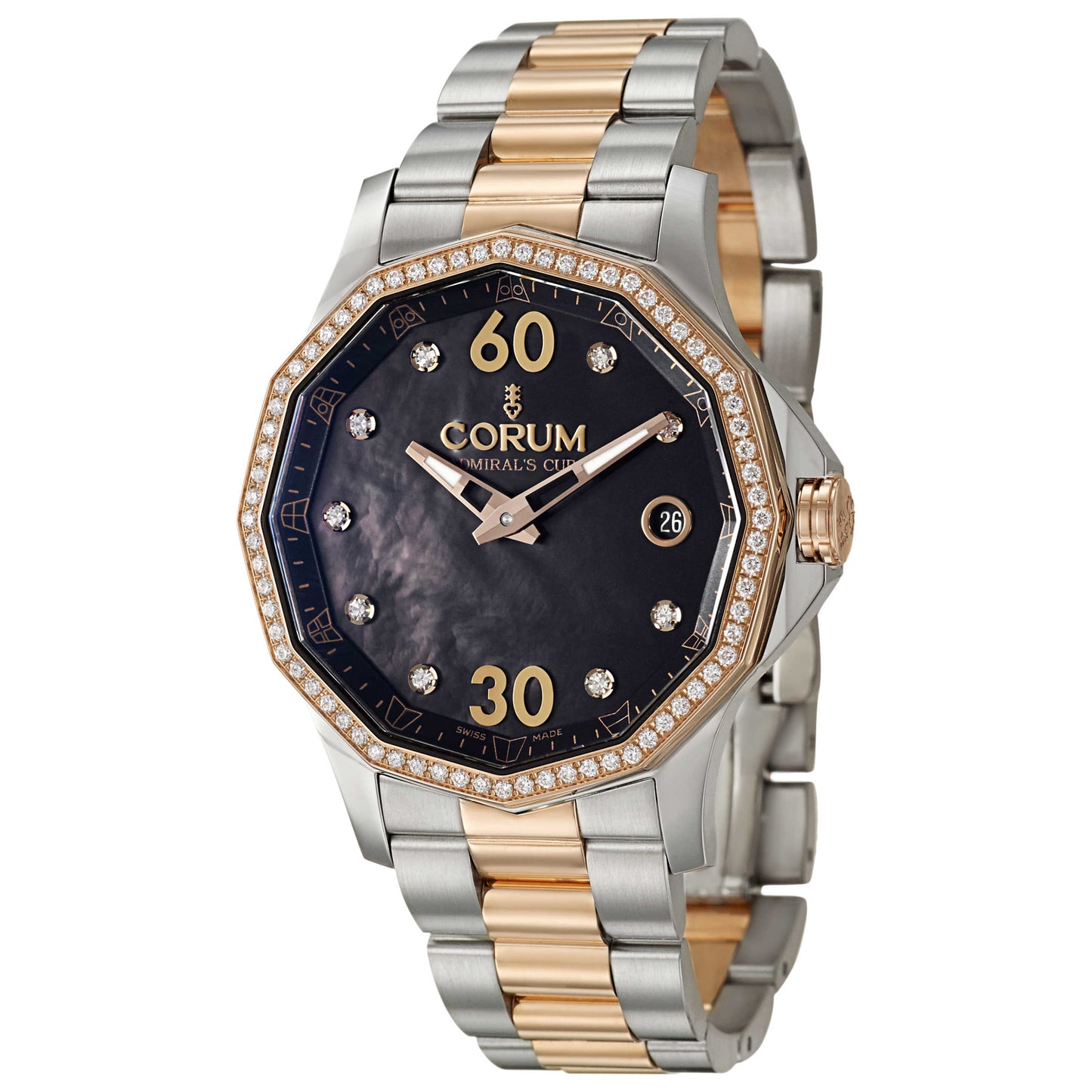 Front view of Corum Admiral's Cup Women's Automatic Watch 082-101-29-V200-PN10