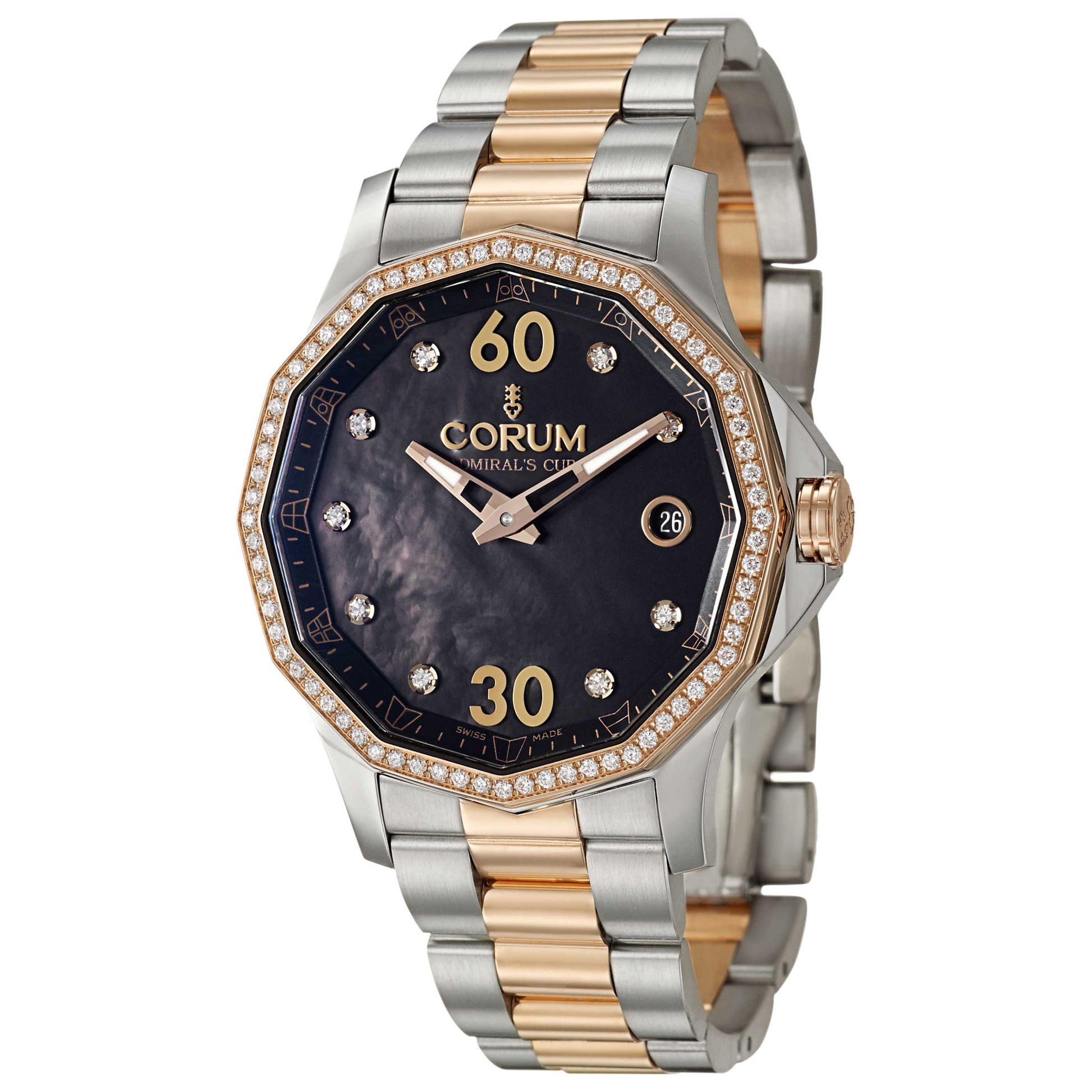 Front view of Corum Admiral's Cup Women's Automatic Watch 082-101-29-V200-PN10