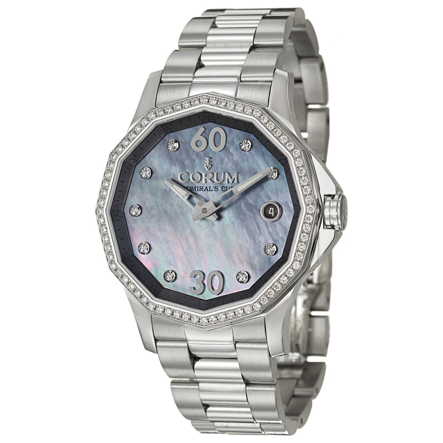 Front view of Corum Admiral's Cup Women's Automatic Watch 082-101-47-V200-PK11