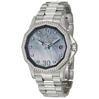 Front view of Corum Admiral's Cup Women's Automatic Watch 082-101-47-V200-PK11