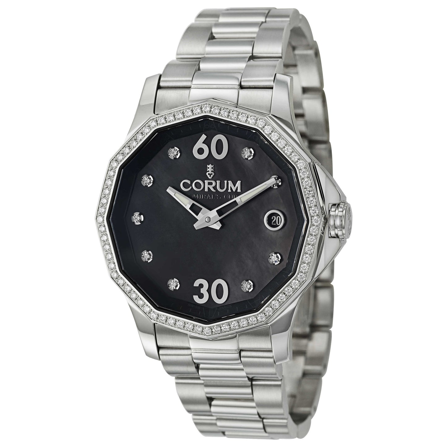 Front view of Corum Admiral's Cup Women's Automatic Watch 082-101-47-V200-PN11