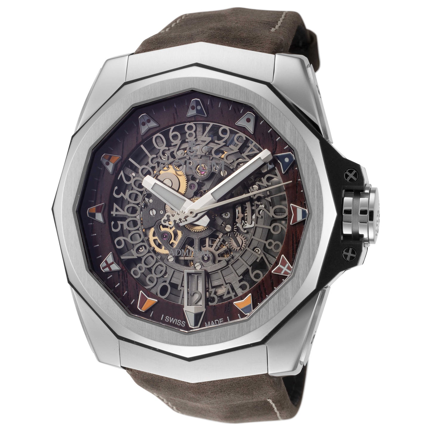 Front view of Corum Admiral's Cup Men's Automatic Watch 082-402-04-0F62-WO01