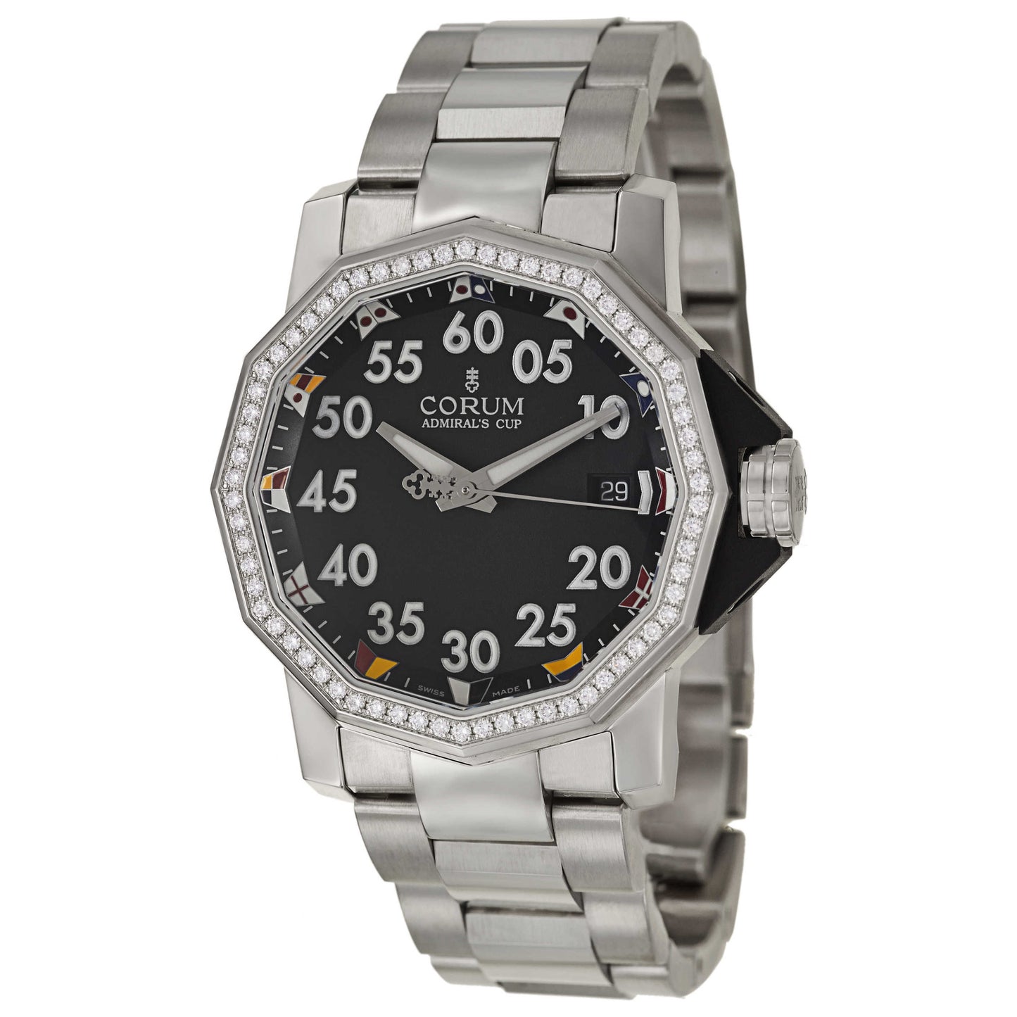 Front view of Corum Admiral's Cup Men's Automatic Watch 082-960-47-V700-AN12