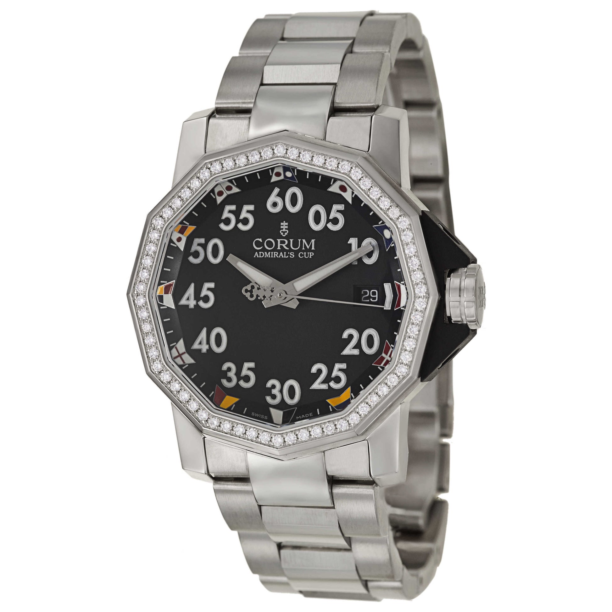 Front view of Corum Admiral's Cup Men's Automatic Watch 082-960-47-V700-AN12