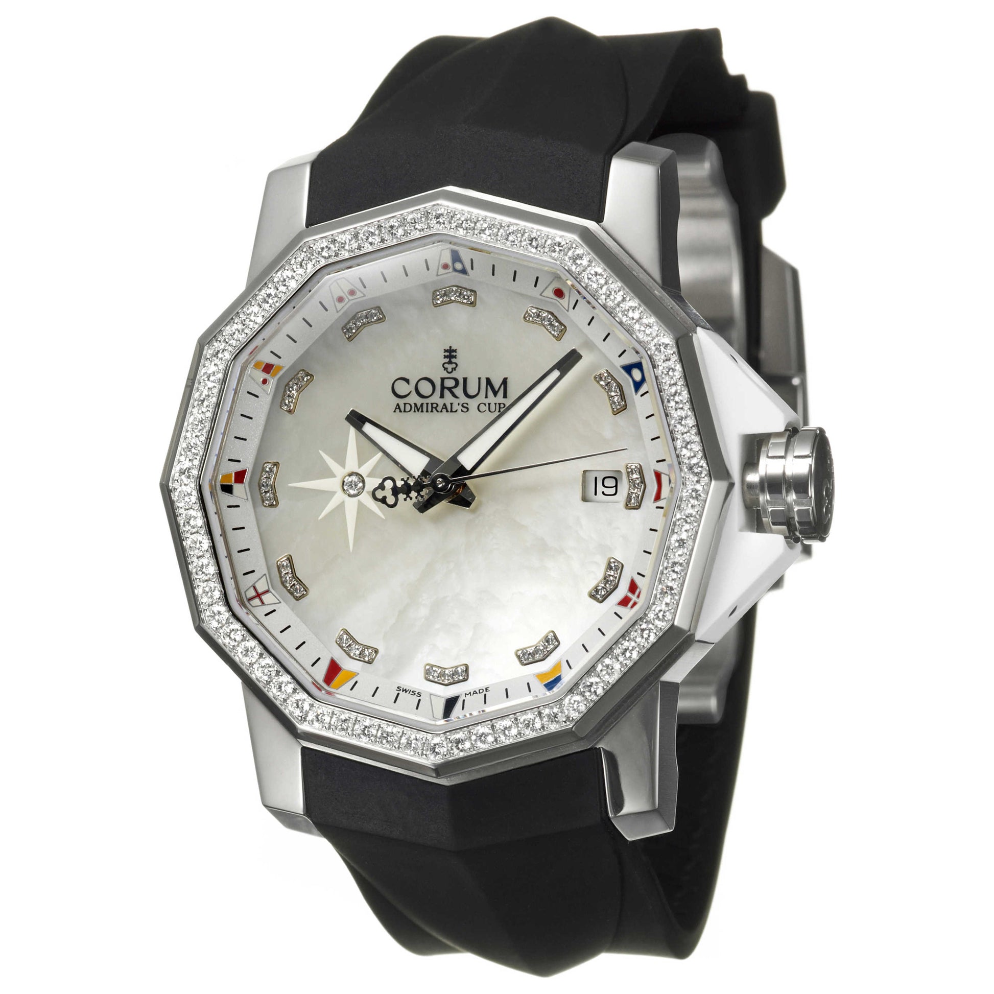 Front view of Corum Admiral's Cup Men's Automatic Watch 082-961-47-F371-PN14