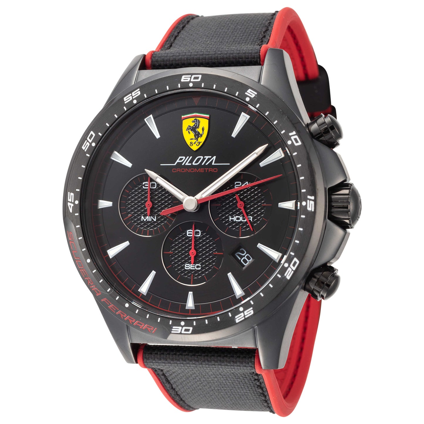 Front view of Scuderia Ferrari Pilota Men's Quartz Watch 0830623