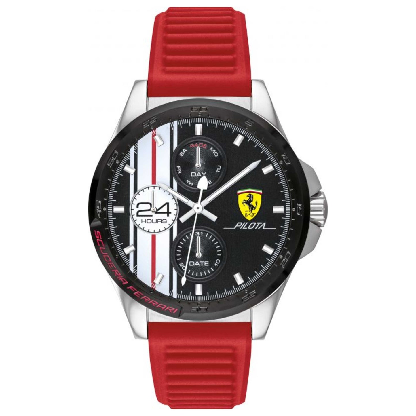 Front view of Scuderia Ferrari Pilota Men's Quartz Watch 0830657