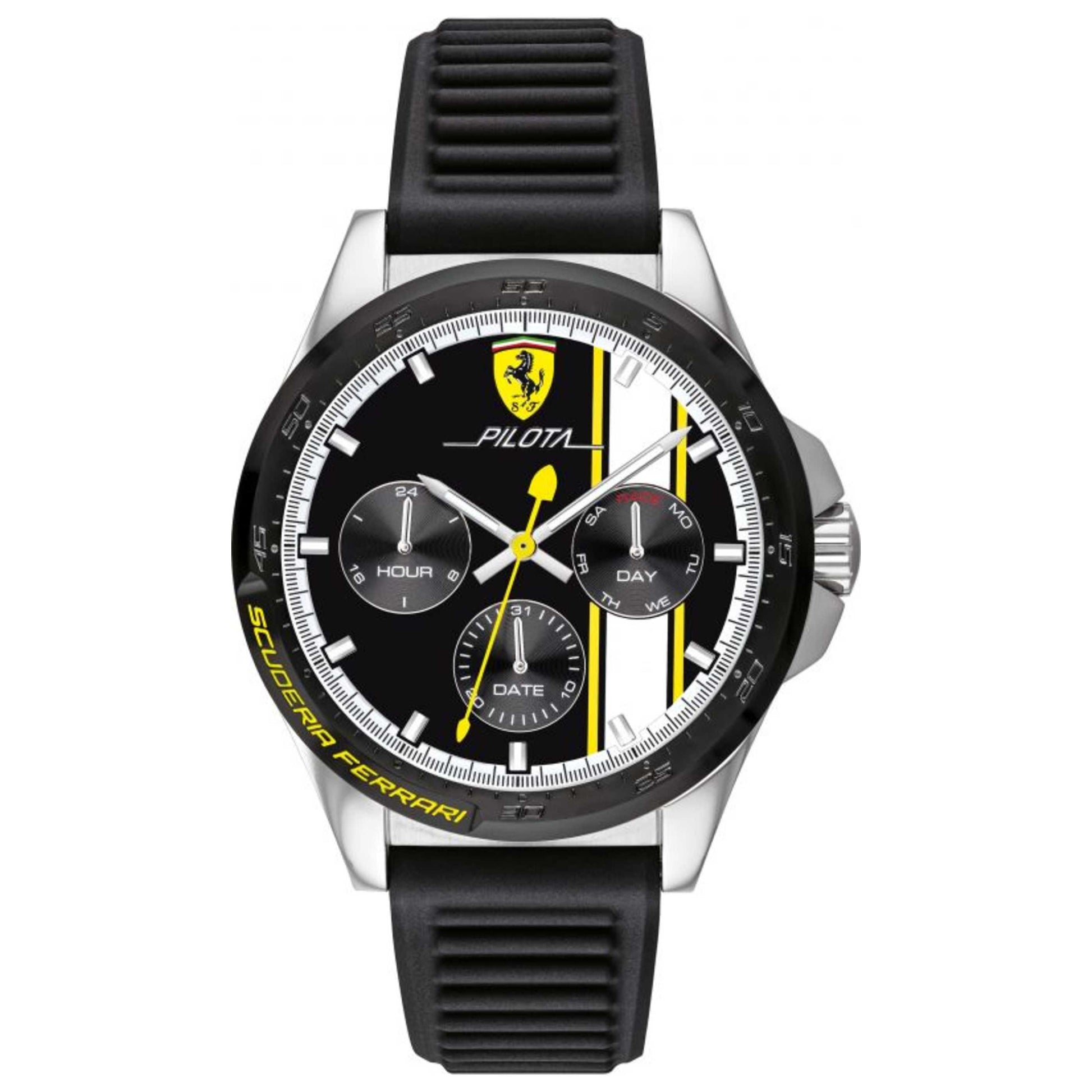 Front view of Scuderia Ferrari Pilota Men's Quartz Watch 0830659