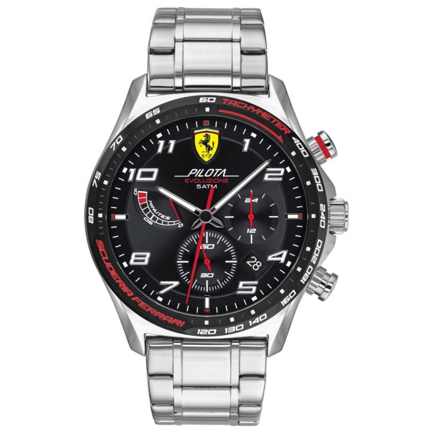 Front view of Scuderia Ferrari Pilota Evo Men's Quartz Watch 0830720