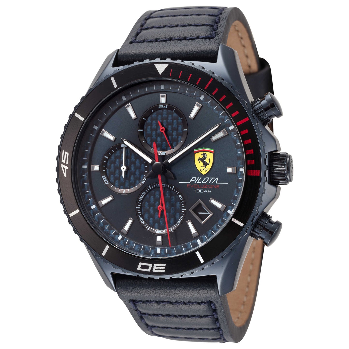 Front view of Scuderia Ferrari Pilota Evo Men's Quartz Watch 0830774