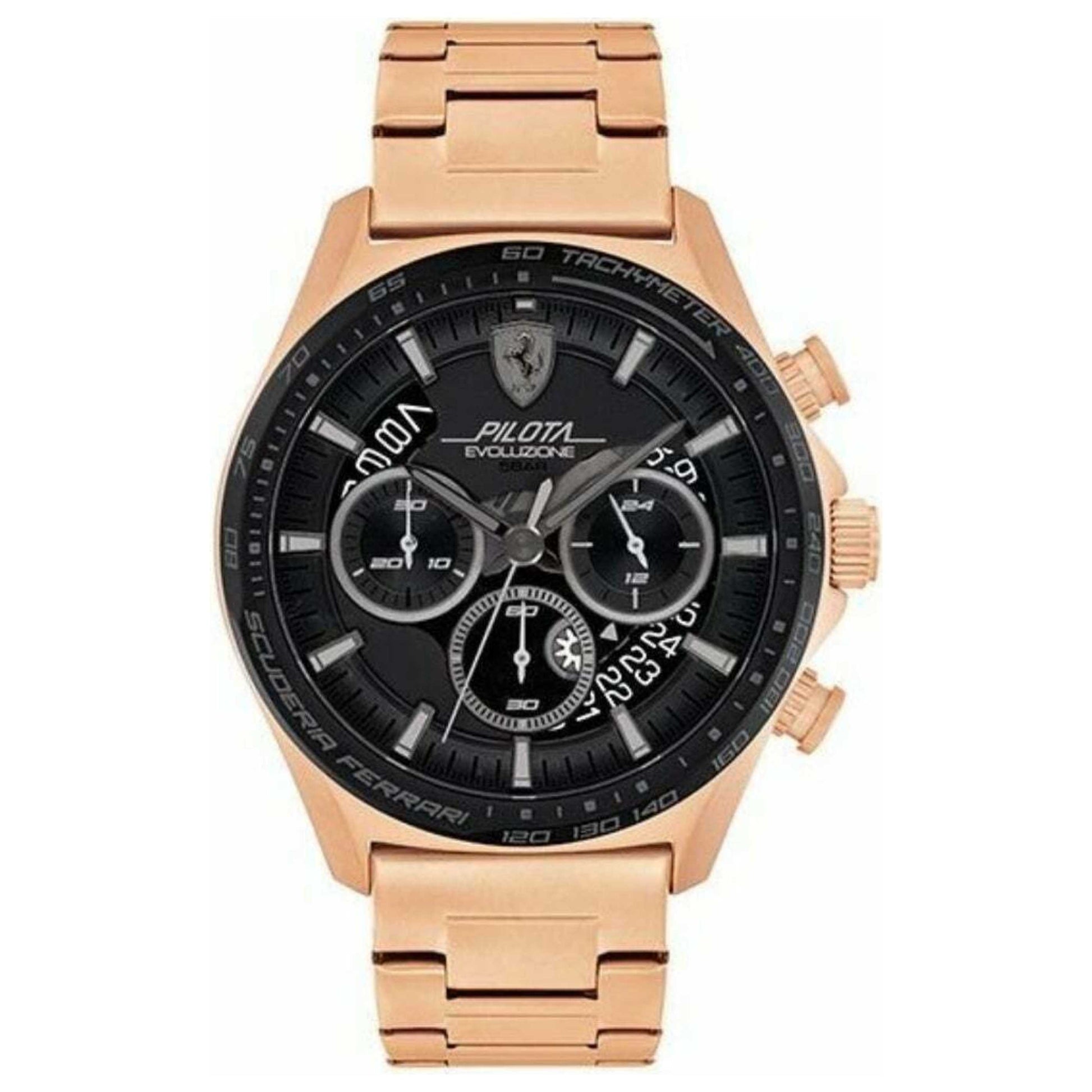 Front view of Scuderia Ferrari Pilot Evo Men's Quartz Watch 0830825