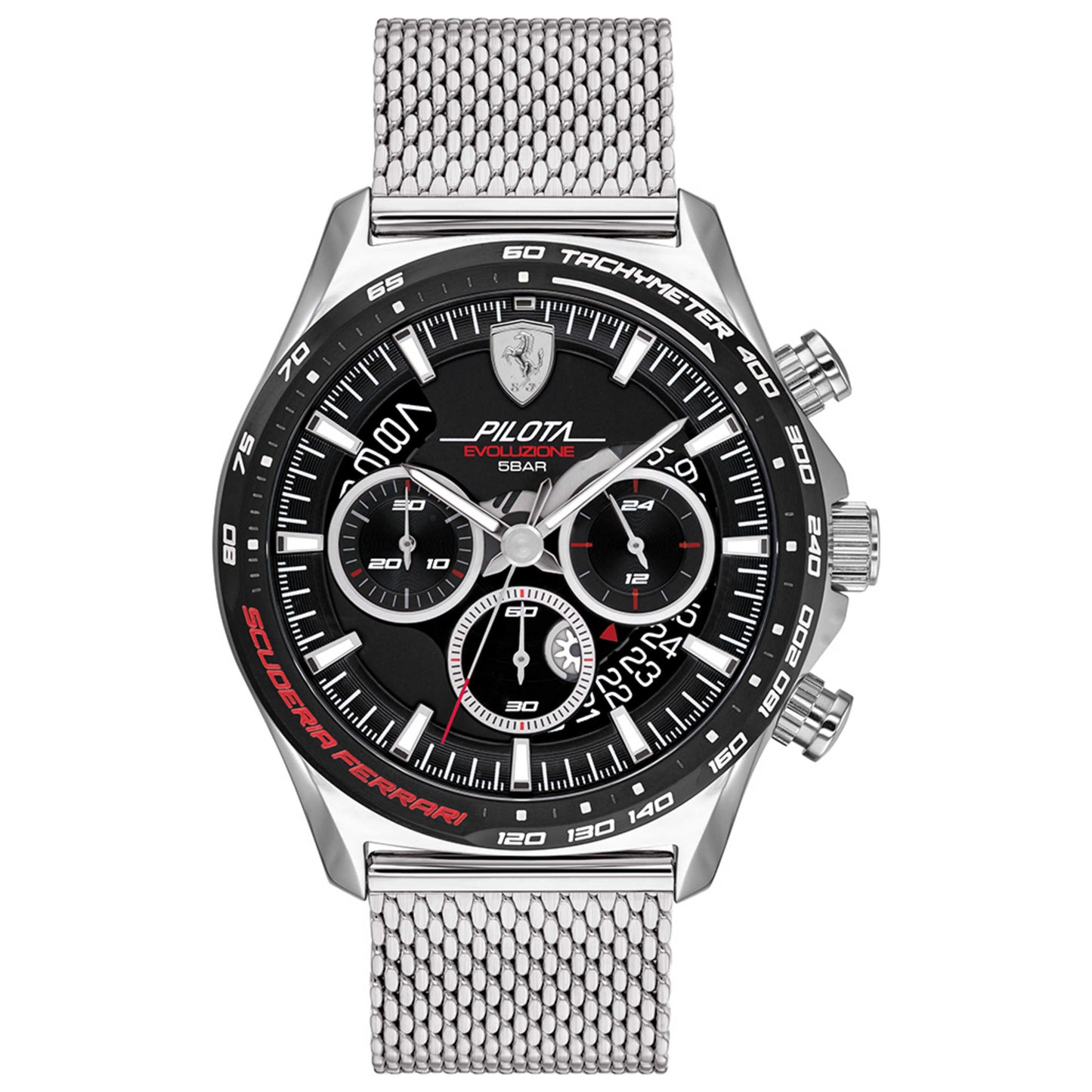 Front view of Scuderia Ferrari Pilot Evo Men's Quartz Watch 0830826