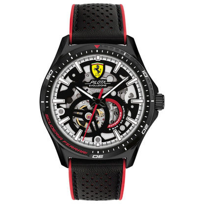 Front view of Scuderia Ferrari Pilota Evo Turbo Men's Automatic Watch 0830837