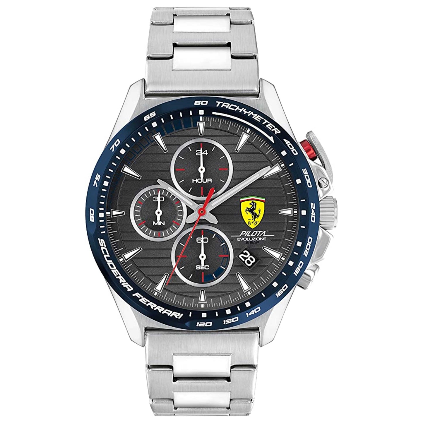 Front view of Scuderia Ferrari Pilota Evo Turbo Men's Quartz Watch 0830850