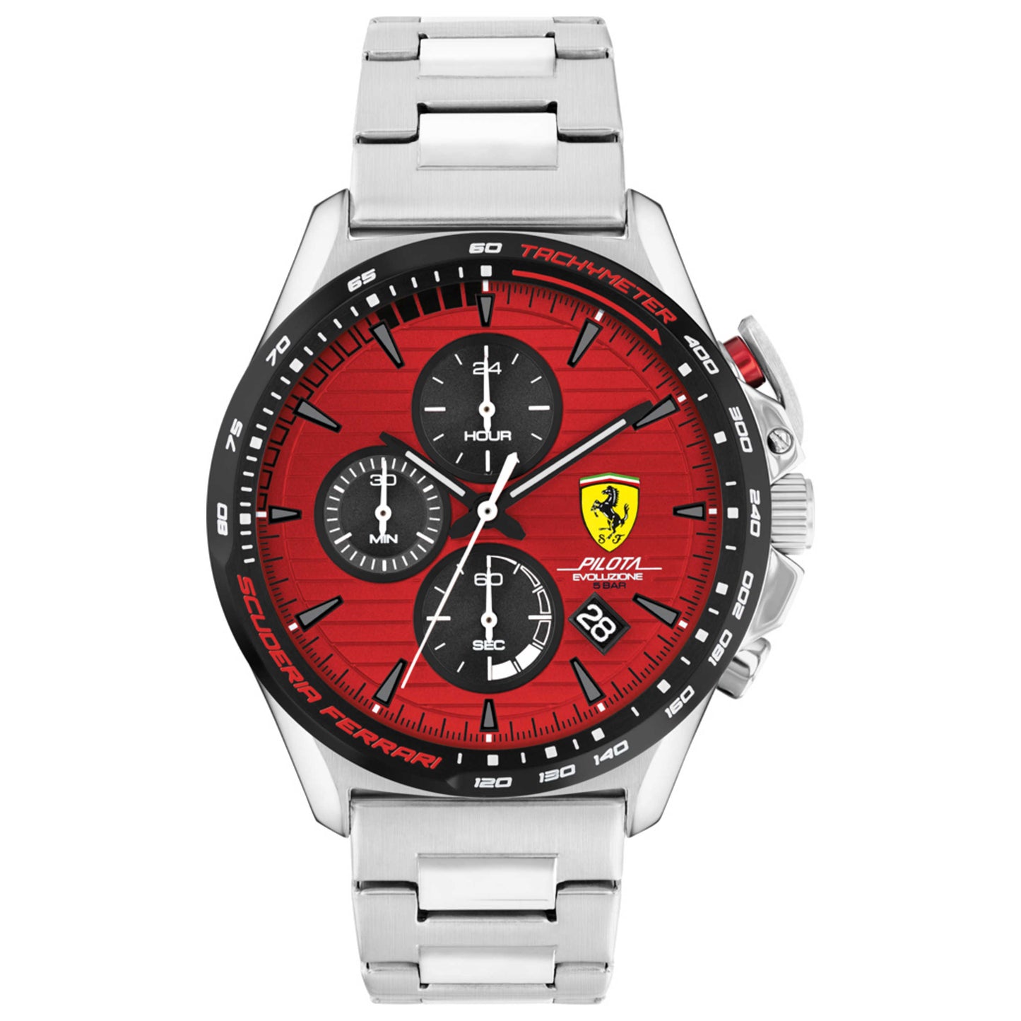 Front view of Scuderia Ferrari Pilota Evo Turbo Men's Quartz Watch 0830851