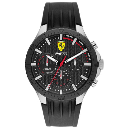 Front view of Scuderia Ferrari Pista Dual Track Men's Quartz Watch 0830853