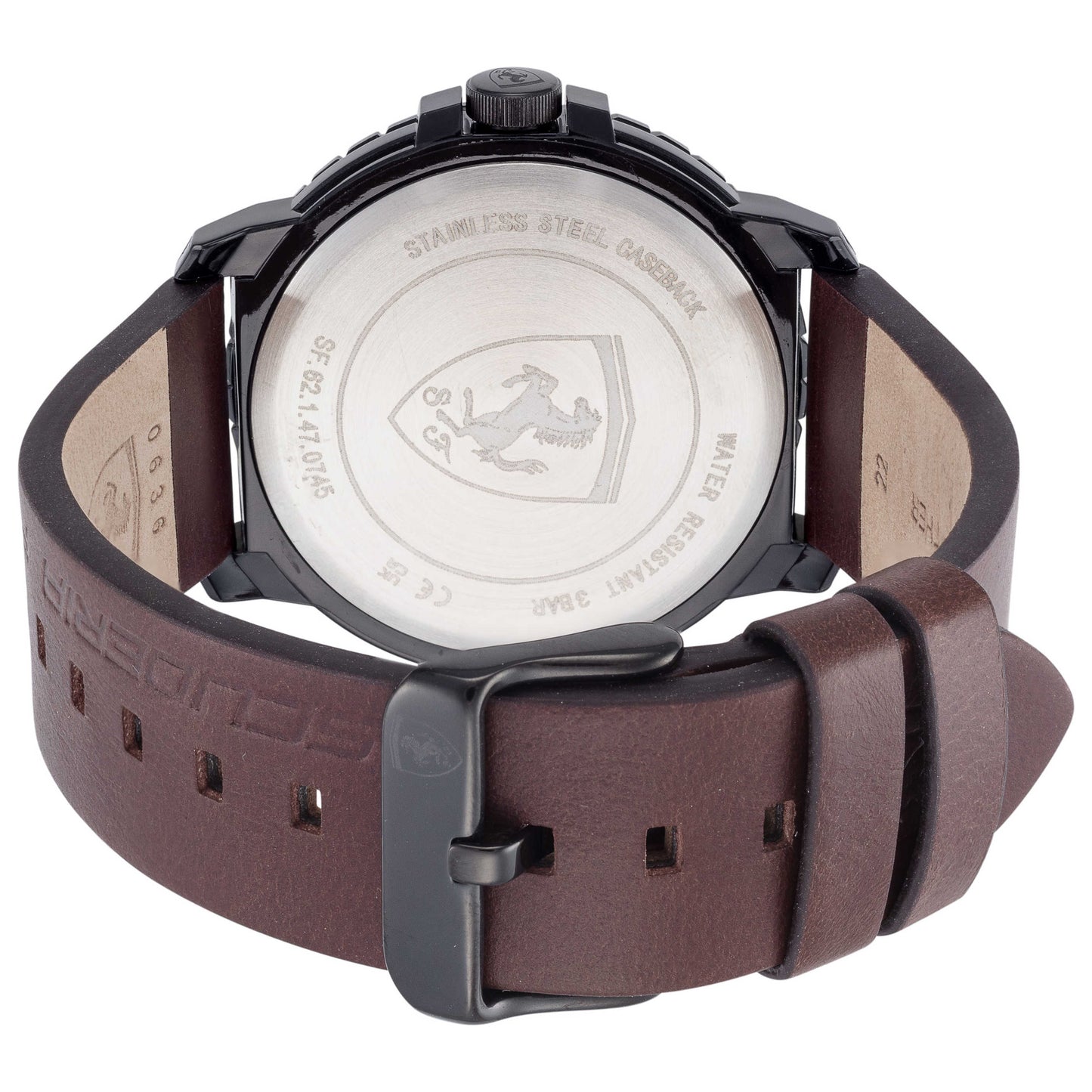 Back view of Scuderia Ferrari Forza Evo Men's Quartz Watch 0830902