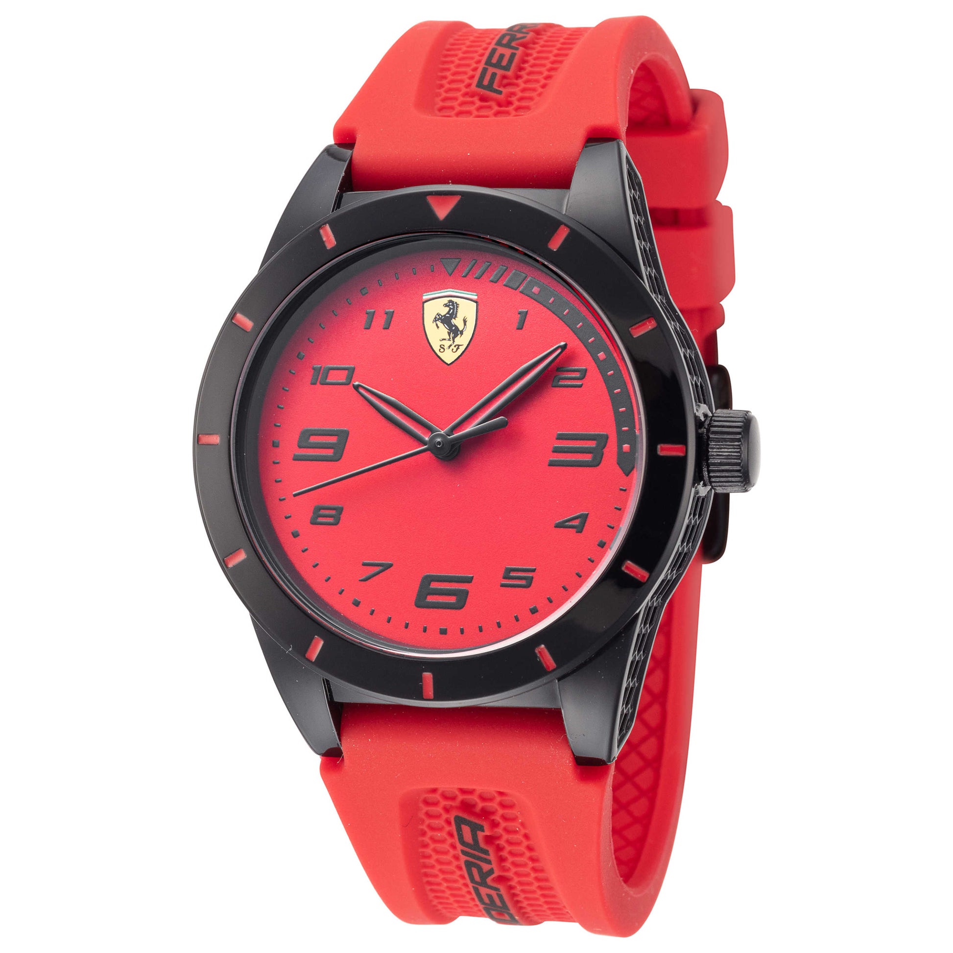 Front view of Scuderia Ferrari Redrev for Kids Unisex Quartz Watch 0860008