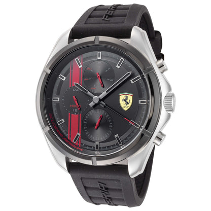 Front view of Scuderia Ferrari Speedracer Large Car Set Men's Quartz Watch 0870060