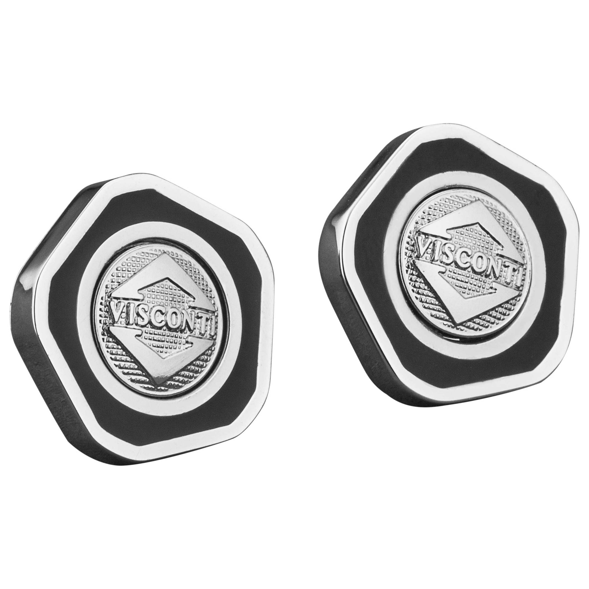 Front view of Visconti Divina Proporzione Men's Earrings 0980EDP002A