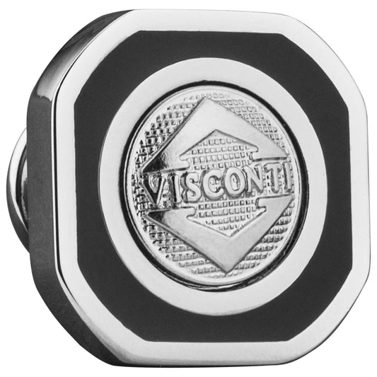 Front view of Visconti Squaring the Circle Men's Pin 0980PSQ001A