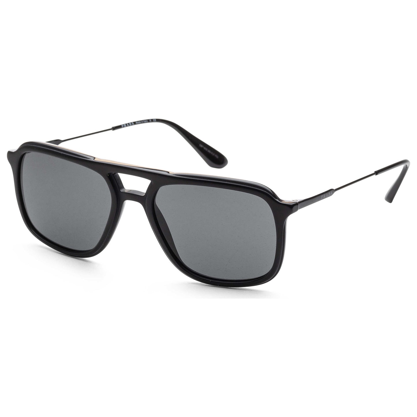 Front view of Prada Fashion Men's Sunglasses 0PR06VS-1AB1A1