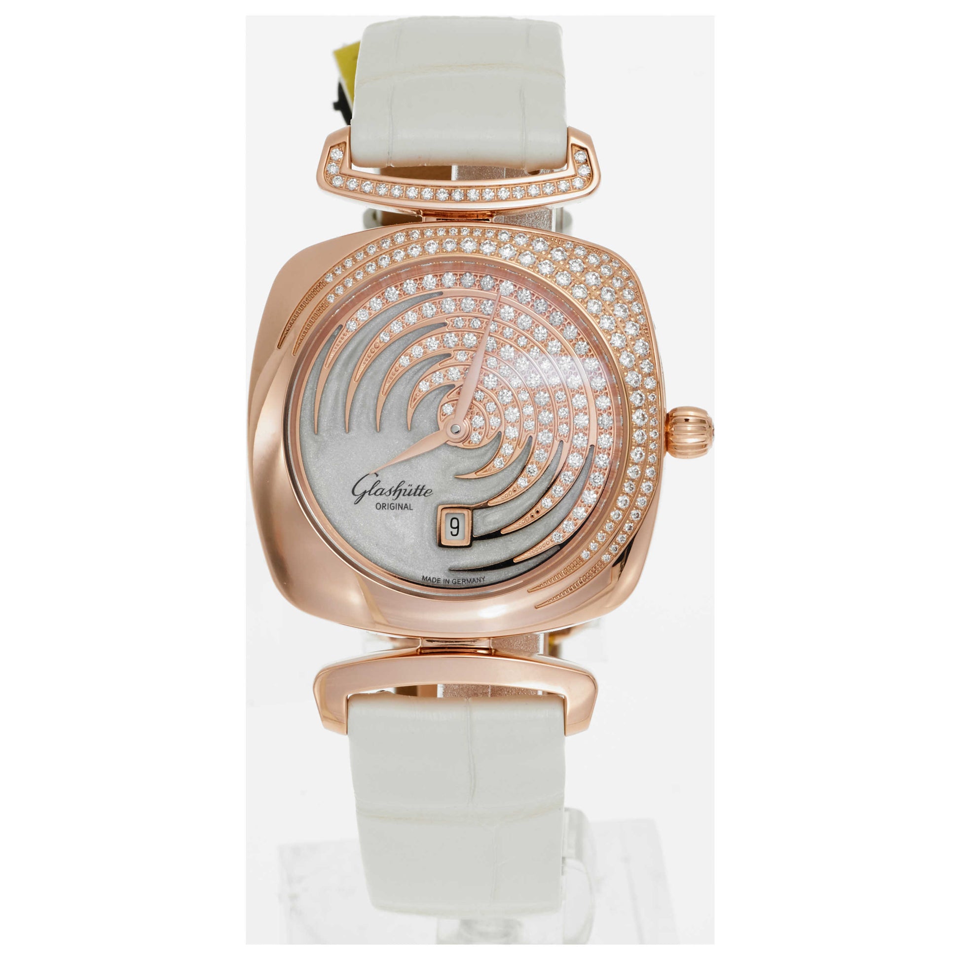 Front view of Glashutte Pavonina Women's Quartz Watch 1-03-01-03-15-34-SD