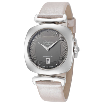 Front view of Glashutte Pavonina Women's Quartz Watch 1-03-01-14-02-04